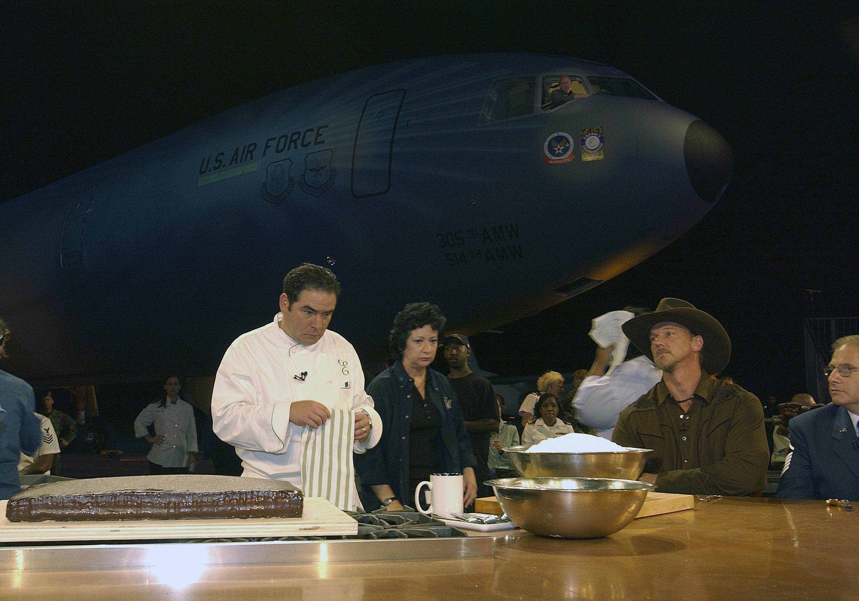 Emeril Lagasse on set, 2003