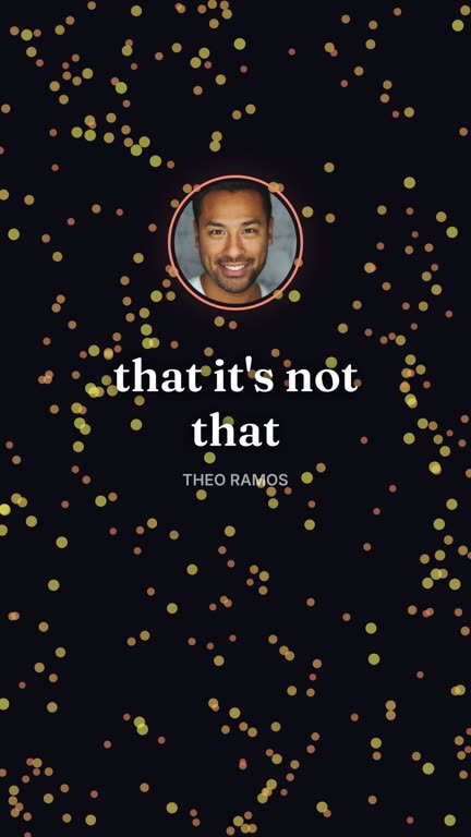 Voice field template: a clip from the example show The Uncluttered Hour, with the voices of Nadia Brooks and Theo Ramos