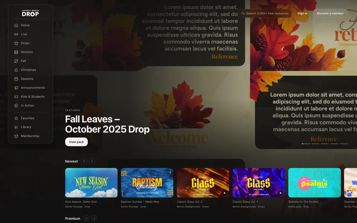 Church Media Drop: Church Media Drop's own website on 6 October 2026.