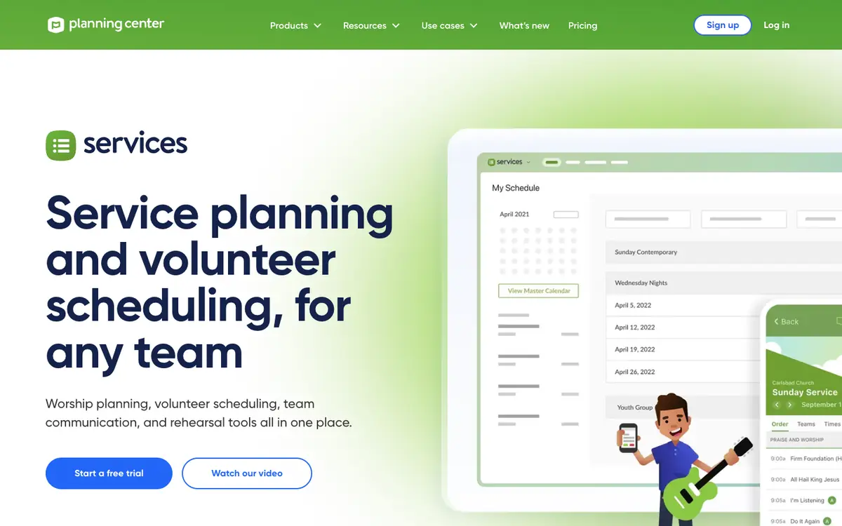 Planning Center Services: Planning Center Services's own website on 6 October 2026.