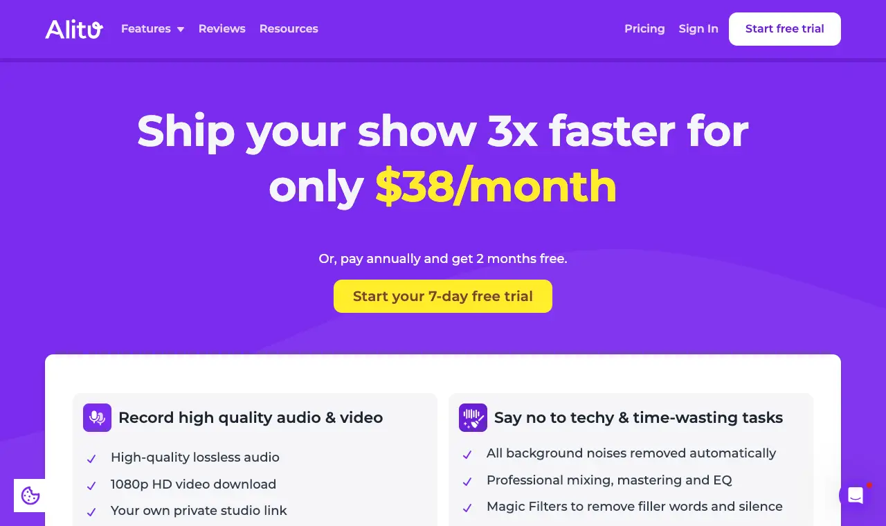 Alitu's pricing page, 6 October 2026