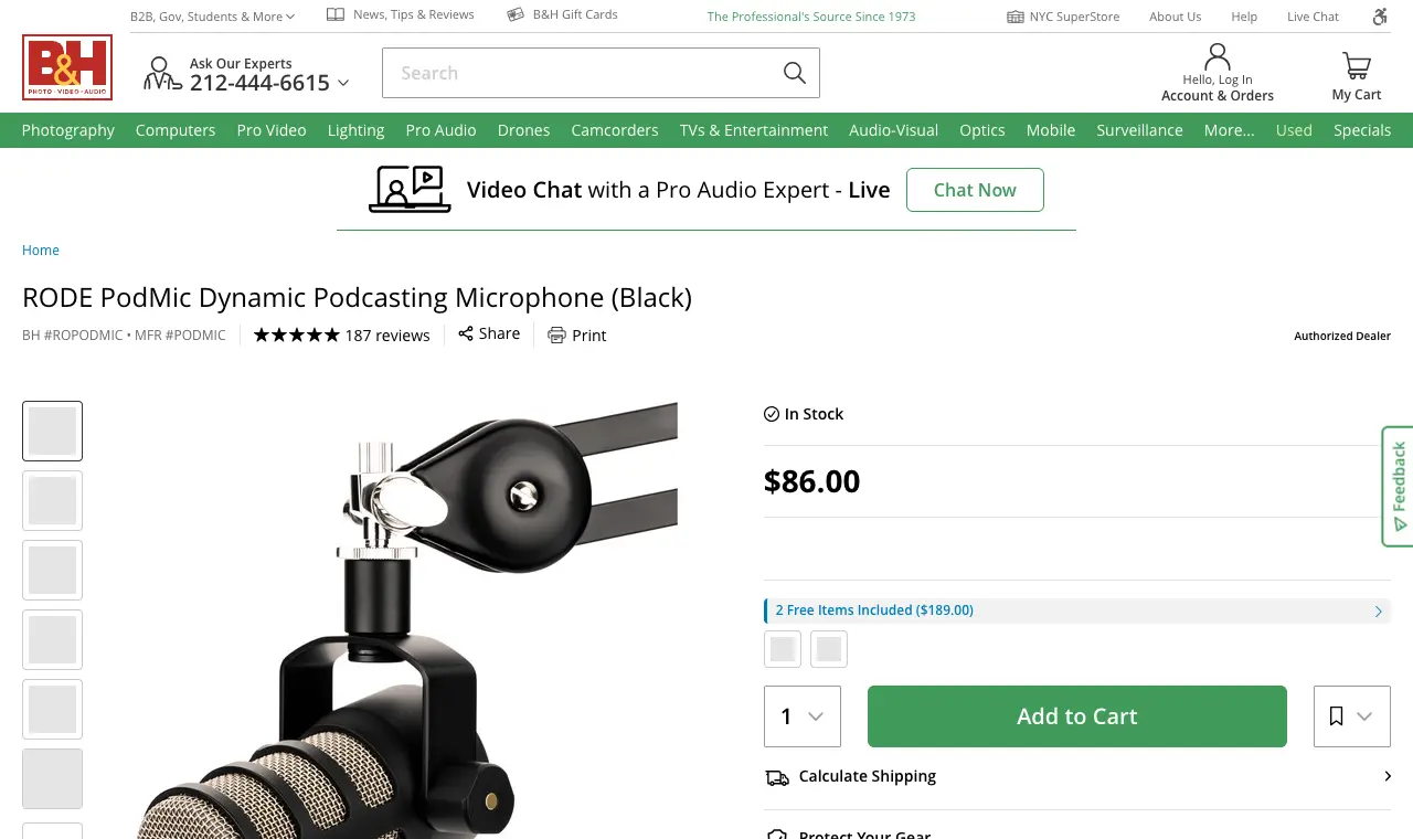 RØDE PodMic at the retailer, 6 October 2026
