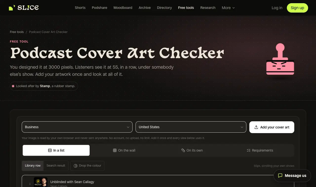 The cover art checker, 6 October 2026